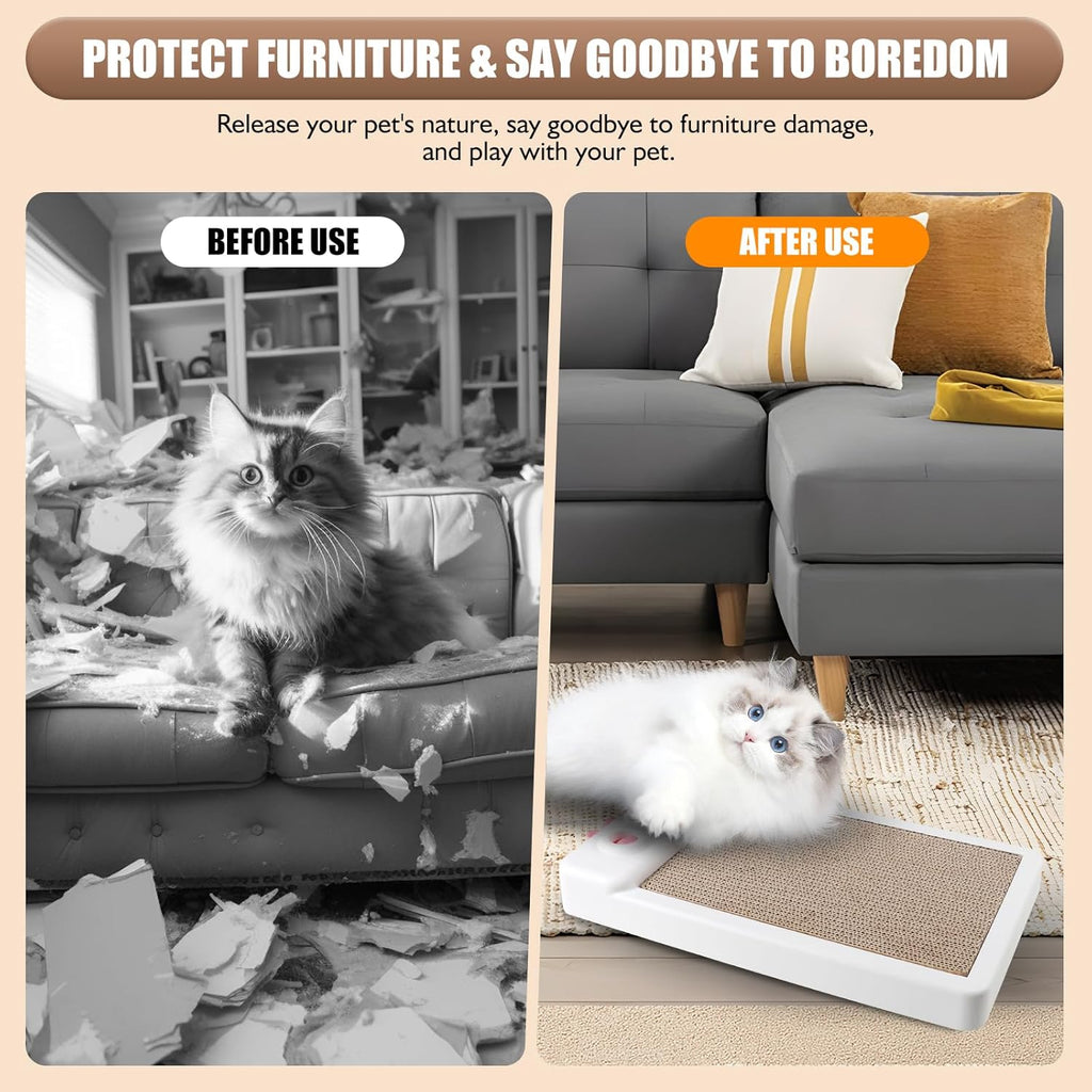 Cat Scratcher Toy Interactive Whack A Mole Cat Toy Cardboard Cat Scratcher Cat Scratching Board Cat Scratching Pad For Indoor Cats Cat Enrichment Toys