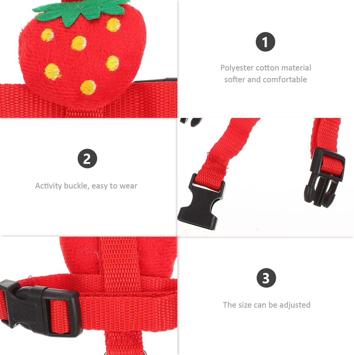 Small Pet Traction Rope And Harness - Keep Your Cat Dog Or Other Small Pet Safe And Secure