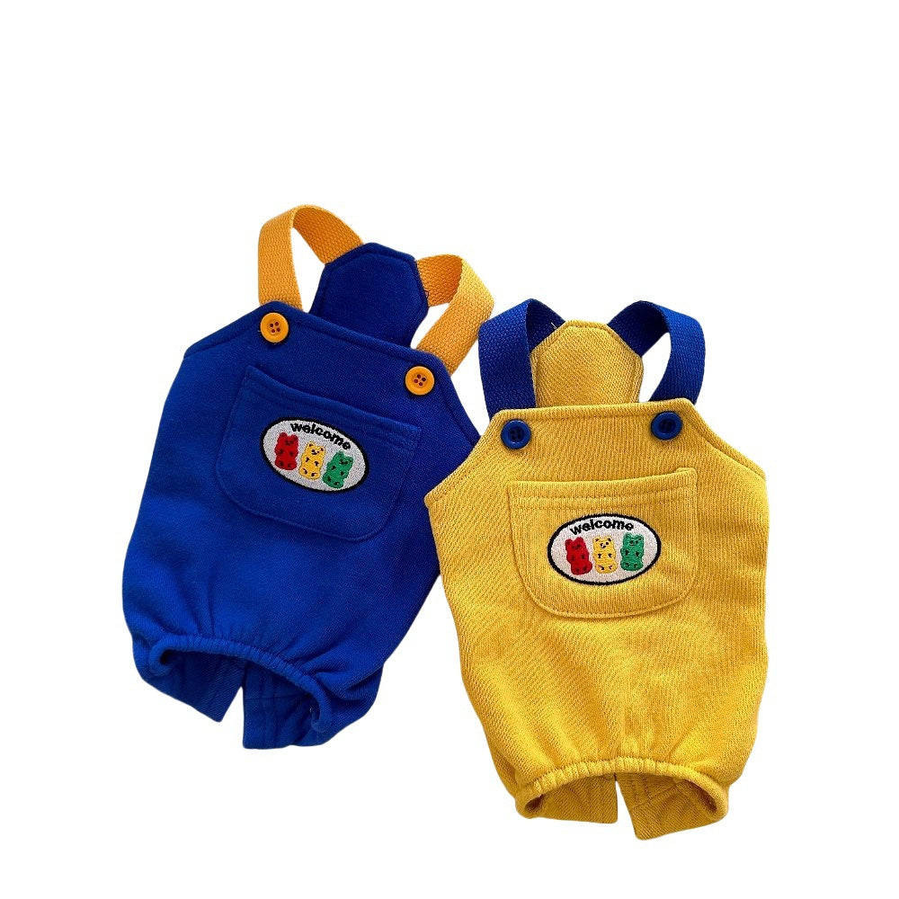 Spring And Autumn New Dog Cat Overalls