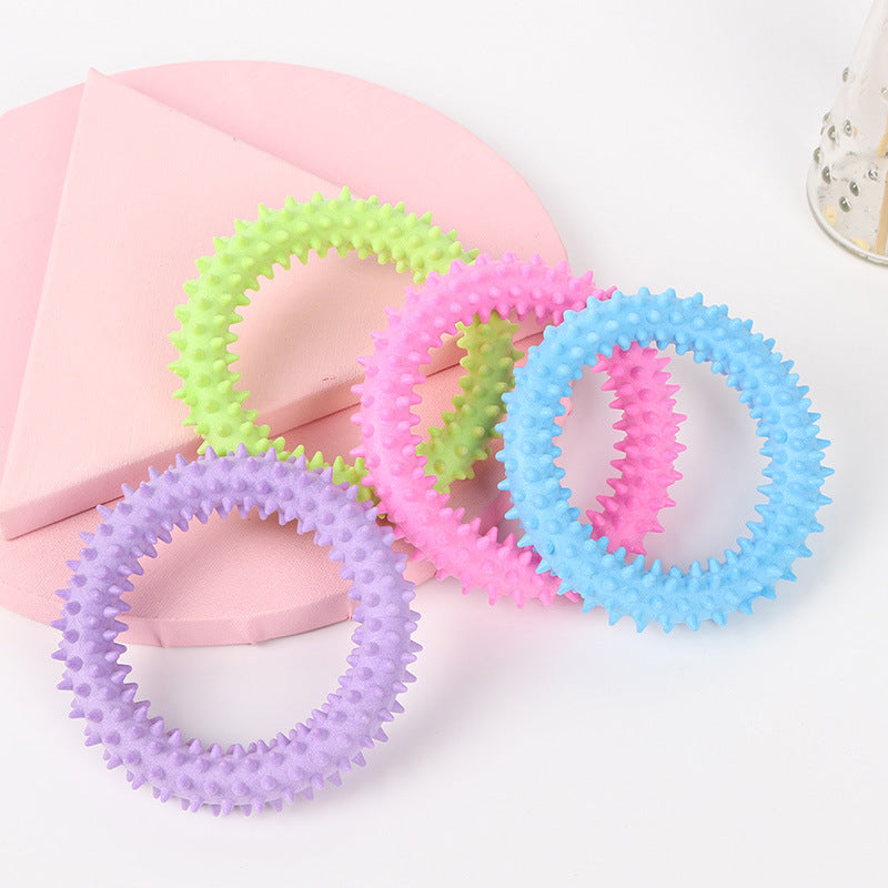 Rubber bite-resistant molar toys