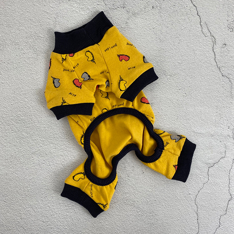Bago fadou four legged clothes autumn and winter cartoon cotton dog clothes