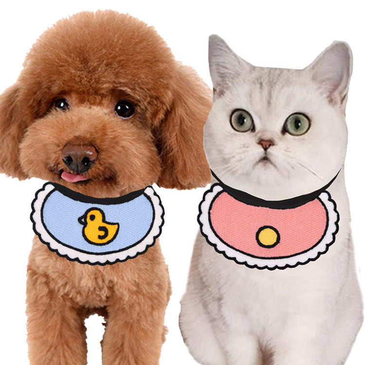Korean Cute Pet Cat Saliva Bib Dog