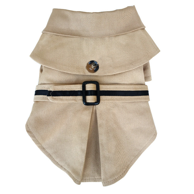 Teddy dog cloak trench coat
