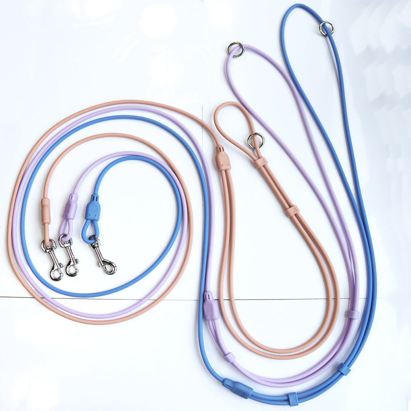 Pet Candy Color Hand Holding Rope