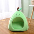 Cat Nest Peach Apple Zongzi Shaped Cat Sofa Bed Cute And Comfortable Pet Cat House Removable Nest Cushion Indoor Multifunctional Decorative Pet Bed