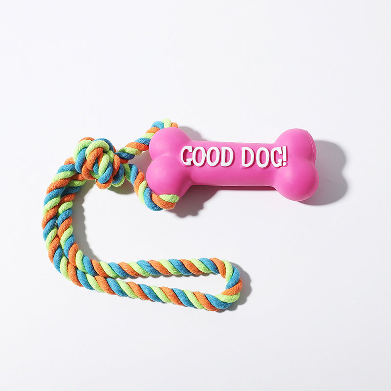 Pet Dog Biting Bone Modeling Toy Bite-resistant Vocalization