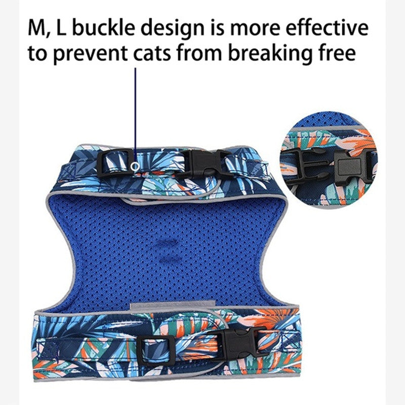 Reflective anti-stroke cat walking rope