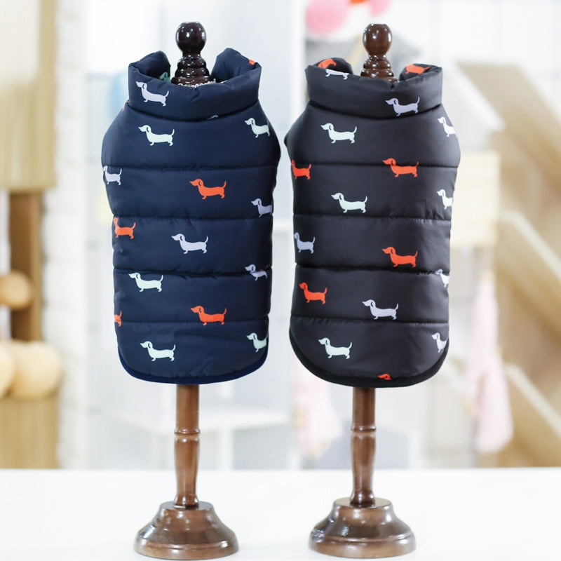 Small and medium pet cotton coat