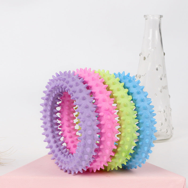 Rubber bite-resistant molar toys