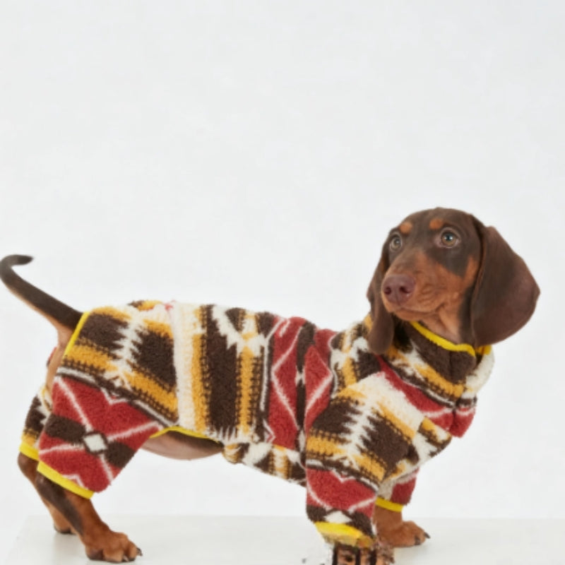Dog Autumn And Winter Warm Thick Four-legged Pet Clothing