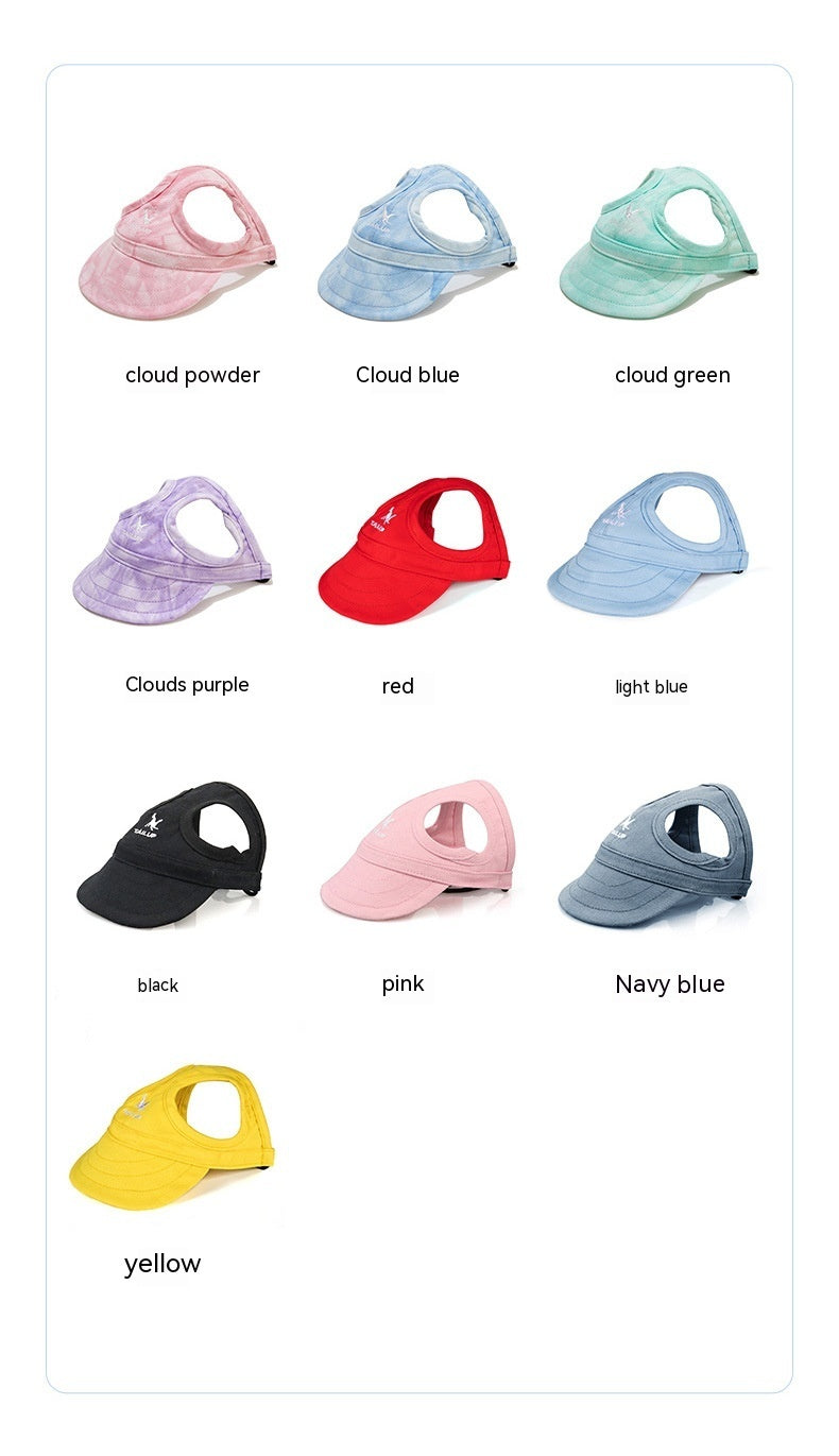 Pet Outdoor Supplies Puppy Peaked Baseball Cap