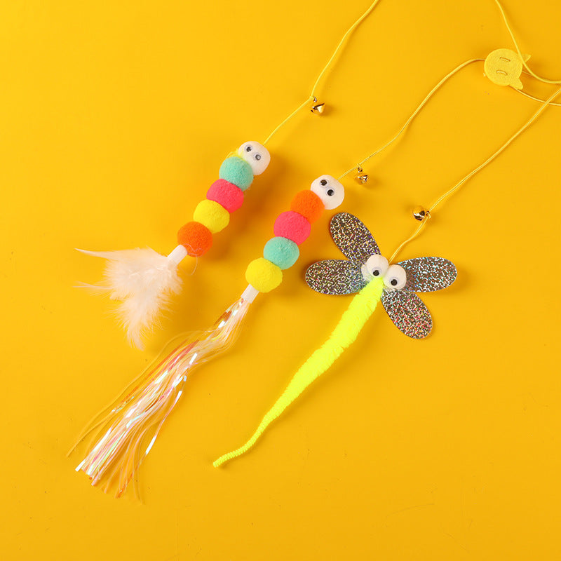 Feather Bell Cat Teaser Cat To Swing Toy