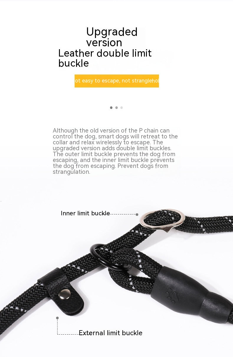 P Chain Pet Hand Holding Rope Reflective Silk Explosion-proof Pet Traction