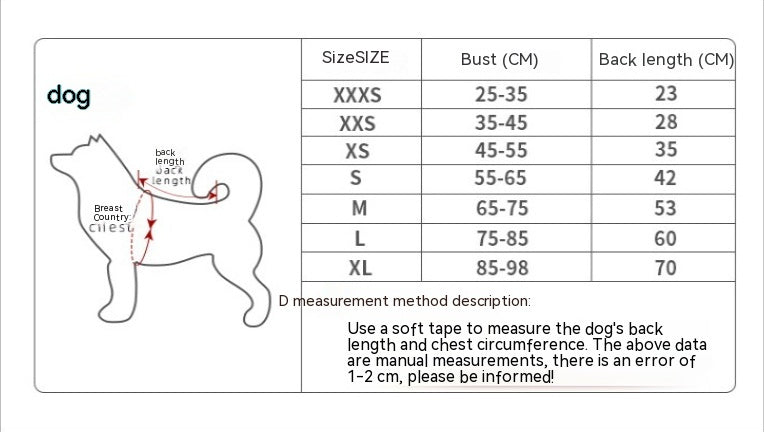 Dog Antibacterial Deodorant Cotton-padded Coat