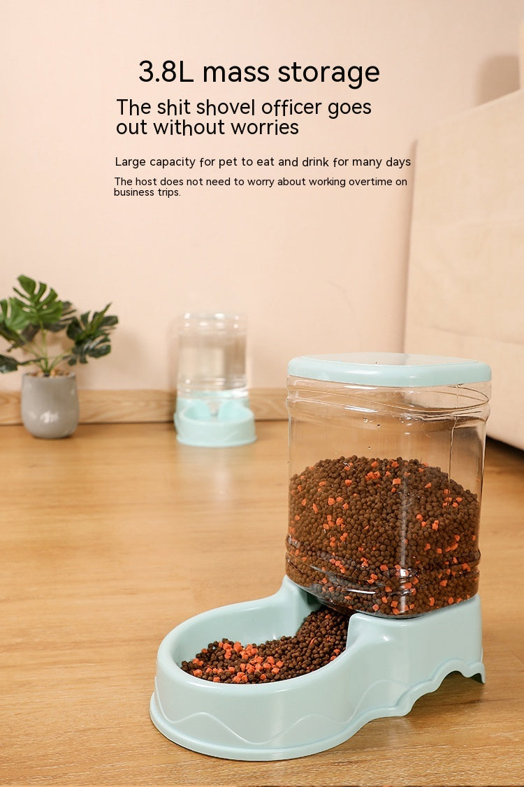 Large Capacity Dog Bowl 38L Combination Grain Bucket Pet Supplies