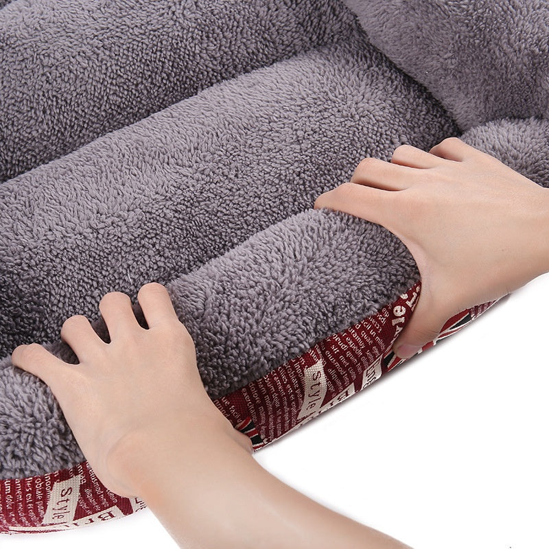 Pet Cushion Mat Square Four Seasons Universal Winter Fleece-lined Warm Dogs And Cats