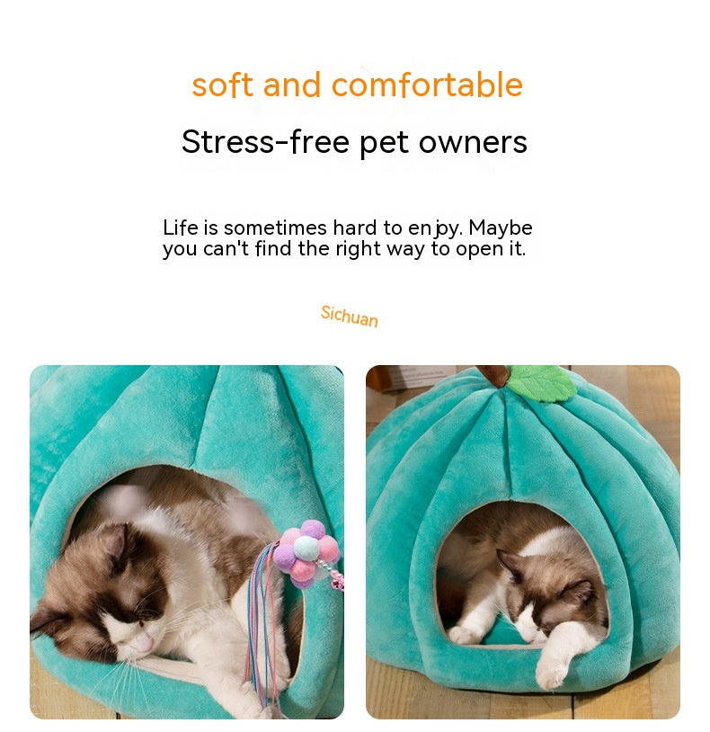 Autumn And Winter Dogs And Cats Semi-enclosed Nest