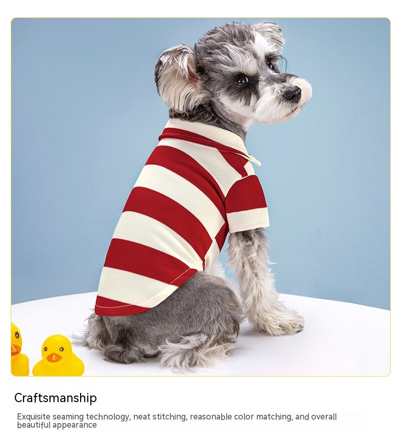 Dog Striped Two Legs Pet Clothes