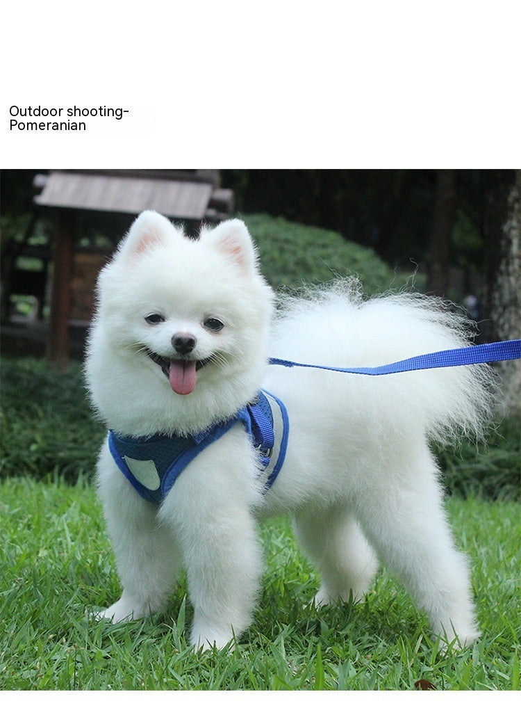 Dog Breast Strap Vest Reflective Hand Holding Rope Breathable Pet Supplies Wholesale
