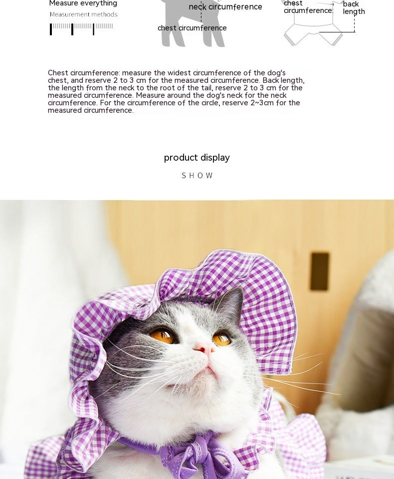 Pet Clothes Cat Summer Thin Vest Sling