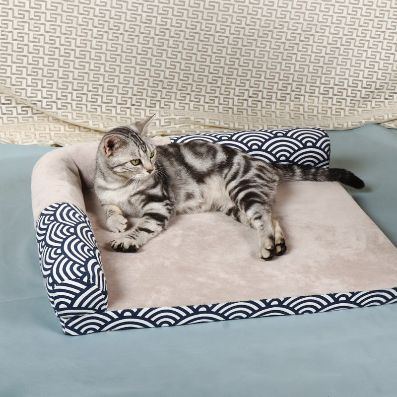Pet Bed Four Seasons Cathouse Doghouse Sofa Mat