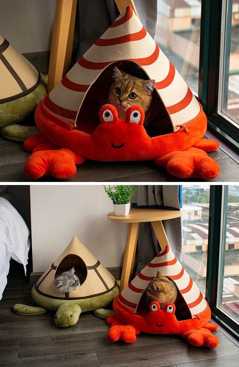 Winter Cat Nest Semi-closed Removable And Washable Villa