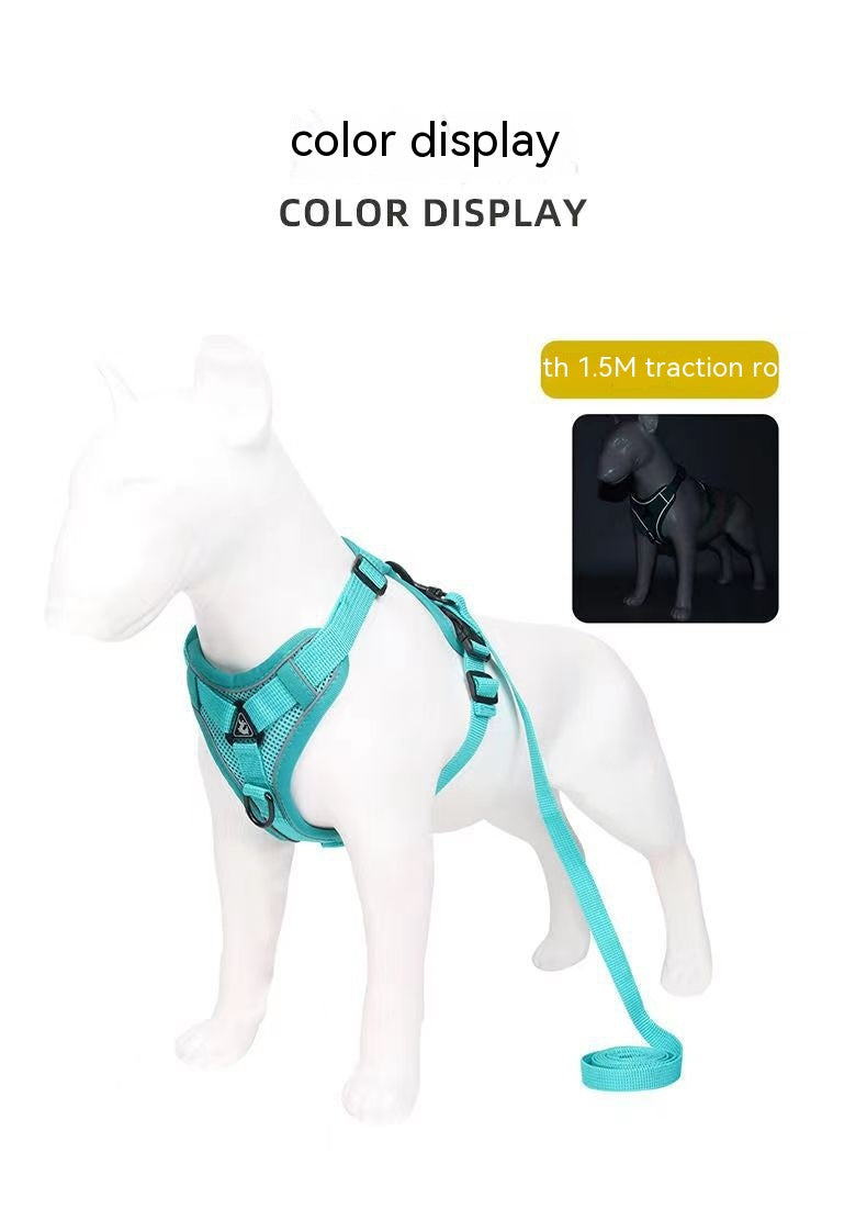 Vest Style Anti Slip Dog Reflective Traction Rope