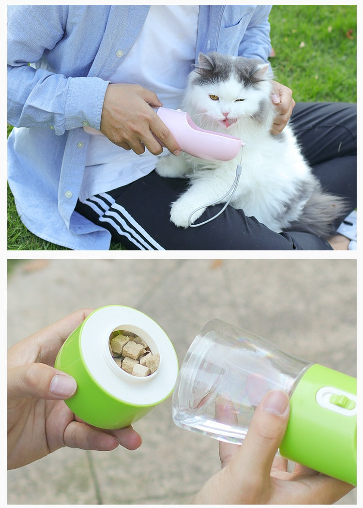 Pet Outdoor Drinking Glass Multifunctional Portable Cup Portable Water Food Cup Dog Drinking Cup