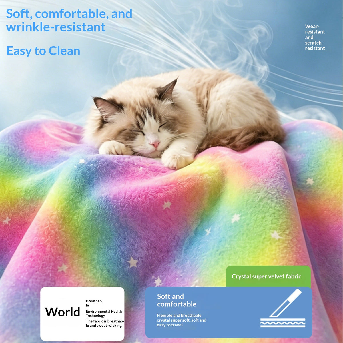 Starry Sky Moon Cat Bed