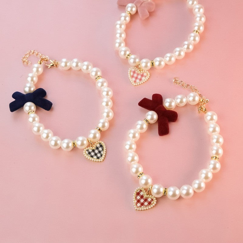 Pet Fashion Personality Retro Advanced Texture Bow