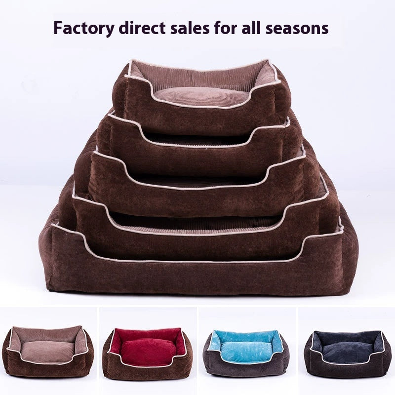 Velvet Pet Bed Cathouse Doghouse