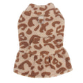 Fleece Autumnwinter Leopard-print Princess Dress Pet Clothing For Teddy Dogs