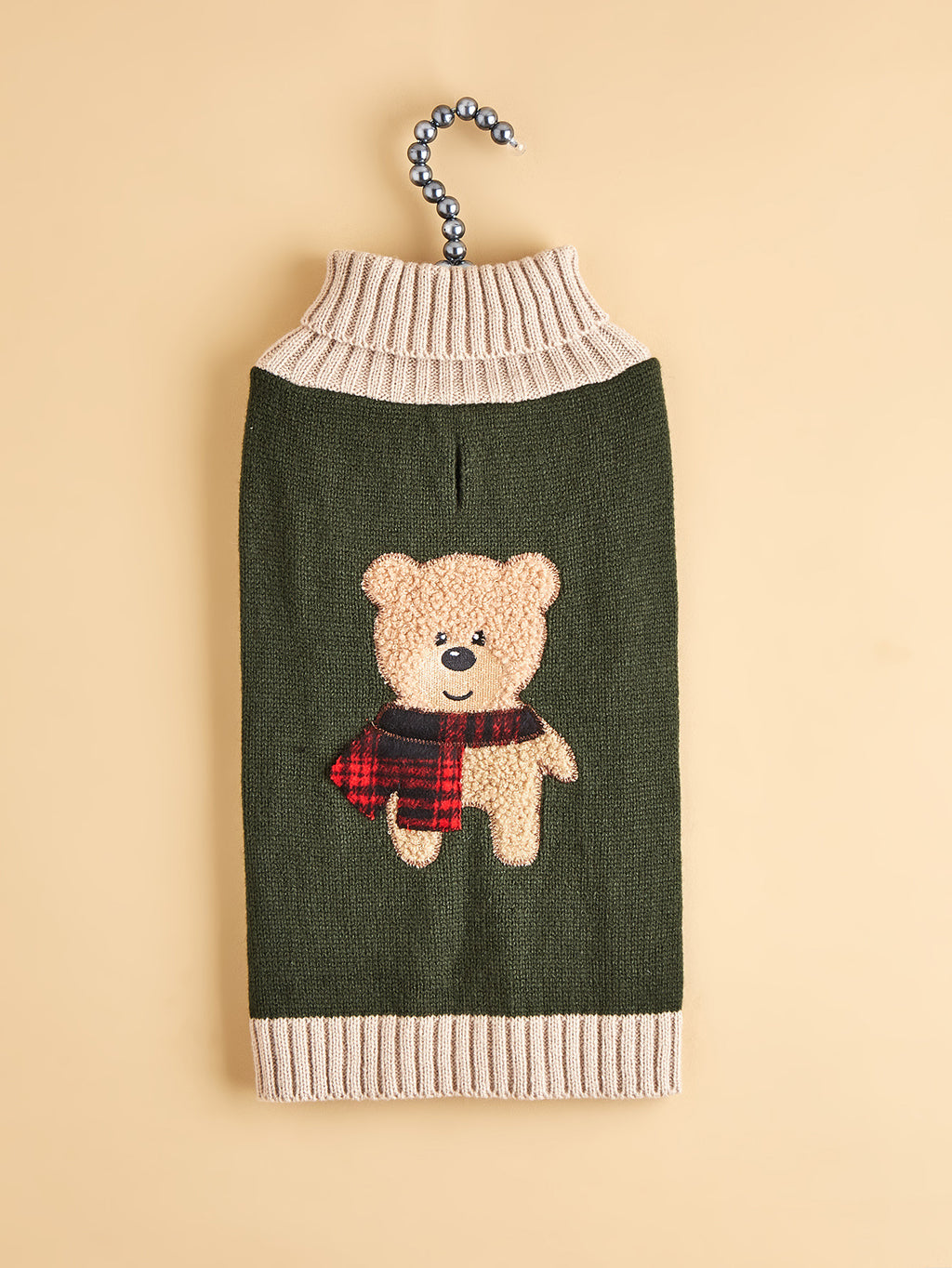 New Autumn And Winter Simple Bear Army Green Dog Sweater