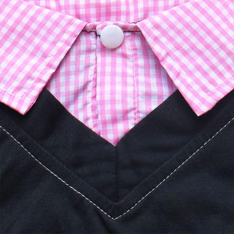 Dog plaid pointed collar suit