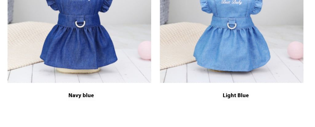 Puppy Clothes Spring And Summer Thin Letters Dress