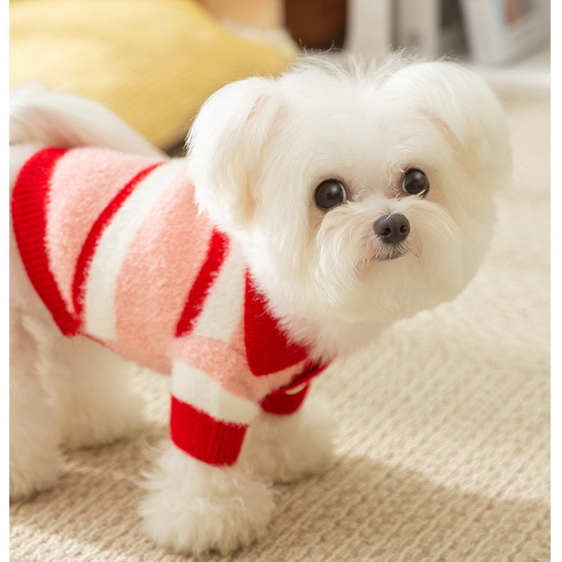 Little Dog Clothes For Autumn And Winter, Small Dog For Winter Warmth, Teddy Bichon Frise POLO Collar Pet Winter Two-legged Sweater
