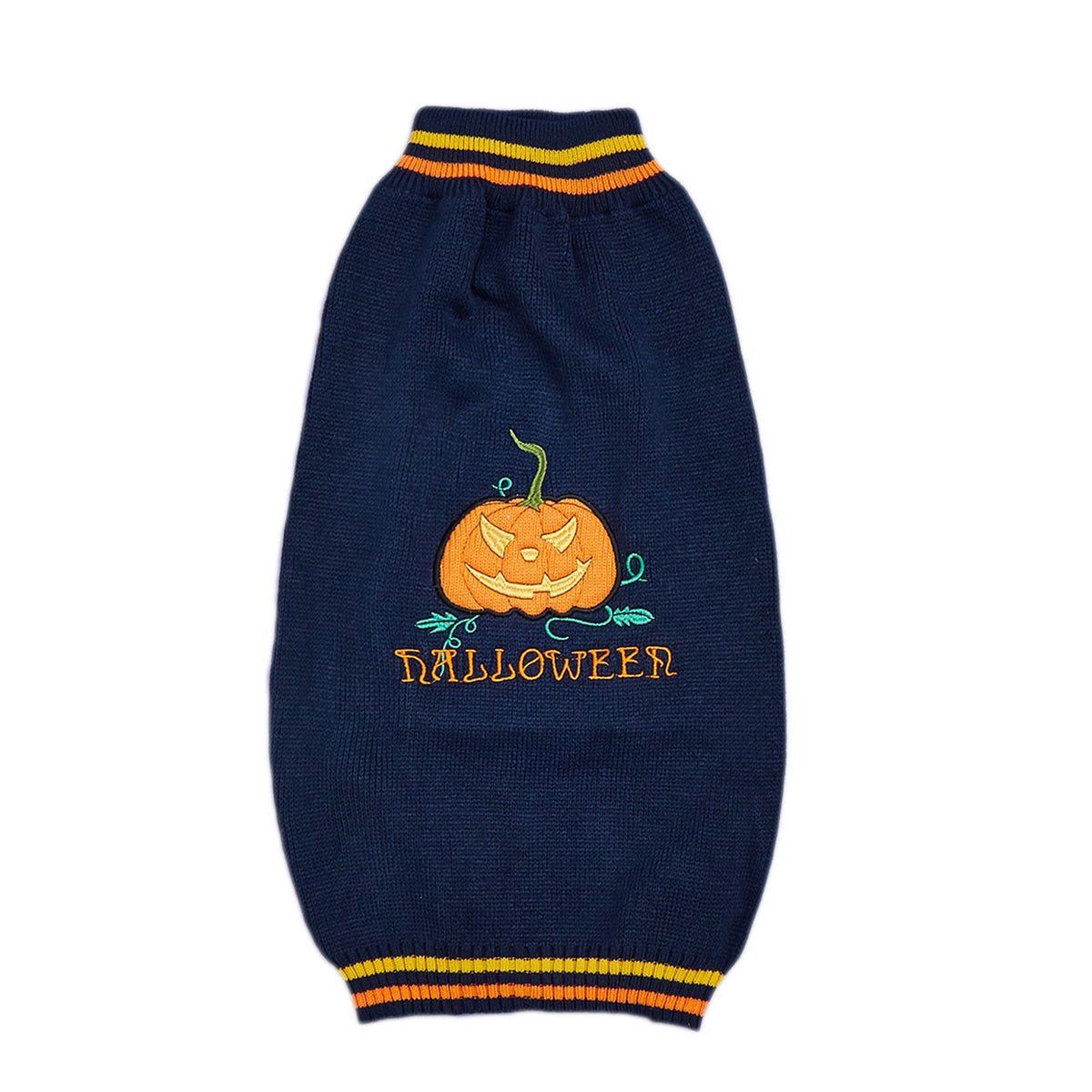 New Halloween Pumpkin Pet Sweater In Blue