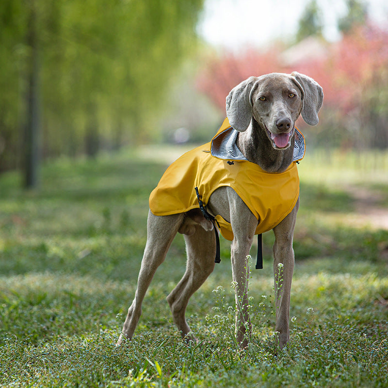 Pet Pu Raincoat Clothes Medium And Large Portable Universal
