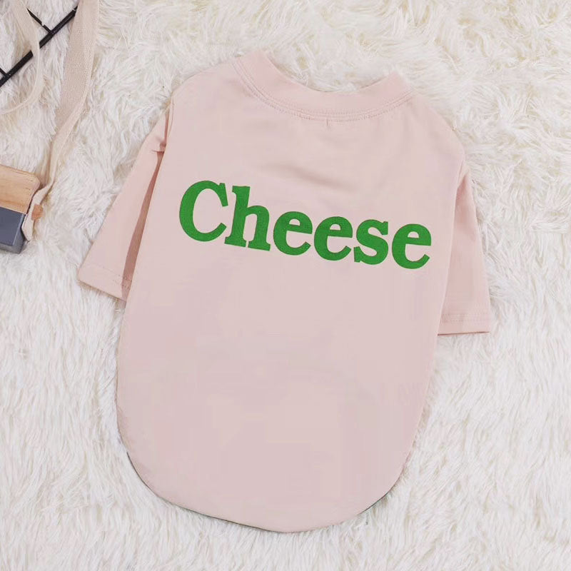 Dog letter T-shirt sweater