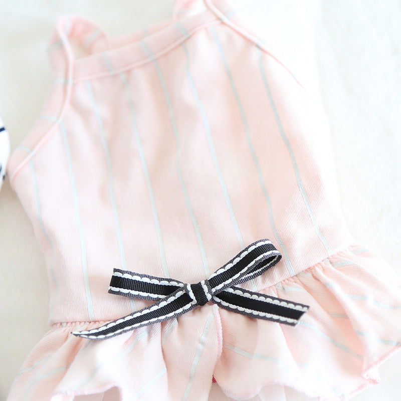 Pet striped dress