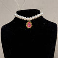 Court-style Crystal Zircon Vintage Pearl Fashion Choker