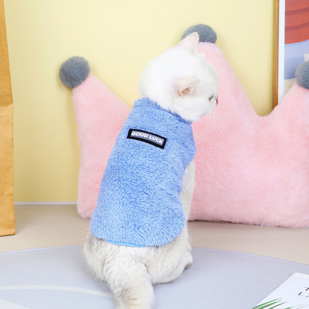 Pet Cats Fall And Winter Warm Plus Fleece Clothes