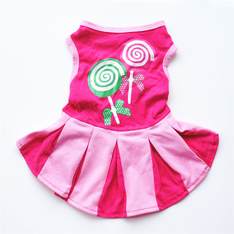 Pet Dog Cotton Summer Dress