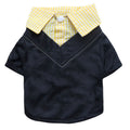 Dog plaid pointed collar suit