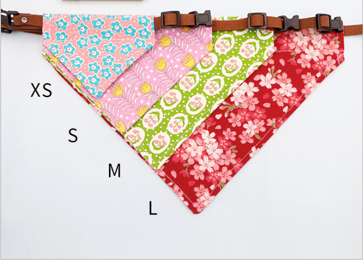 Pet Triangle Dog Scarf Cat Collar Christmas Small Dog Saliva Towel Japanese Collar Cute Sweet