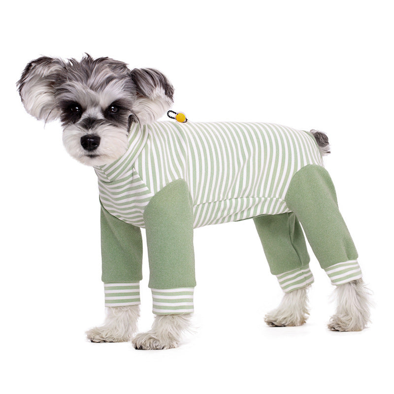 Pet Clothes Autumnwinter Outfit For Poodles Adjustable Four-legged Design