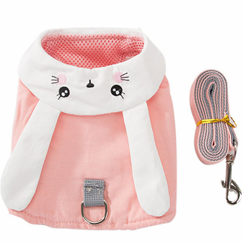 Pet vest chest strap leash cat