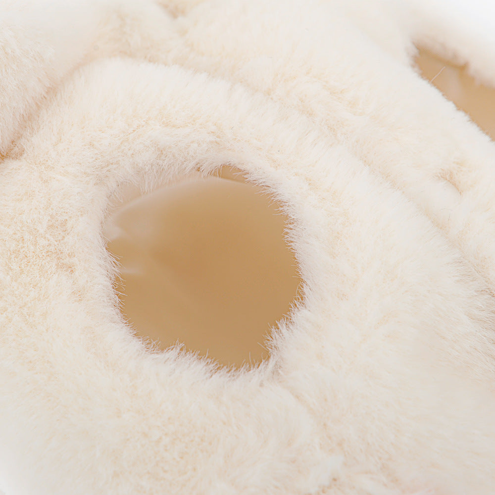 Elegant bow plush coat dog clothes Bomei Teddy clothes spring and autumn wear breathable pet clothes