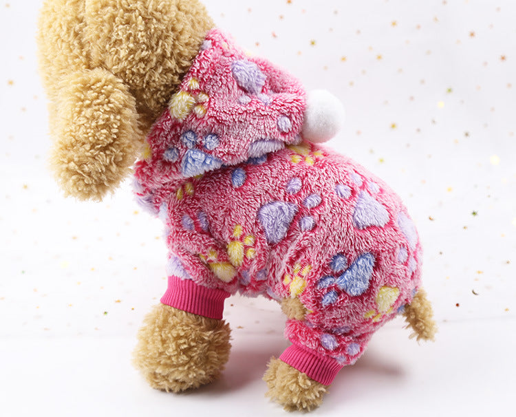 Warm padded clothes