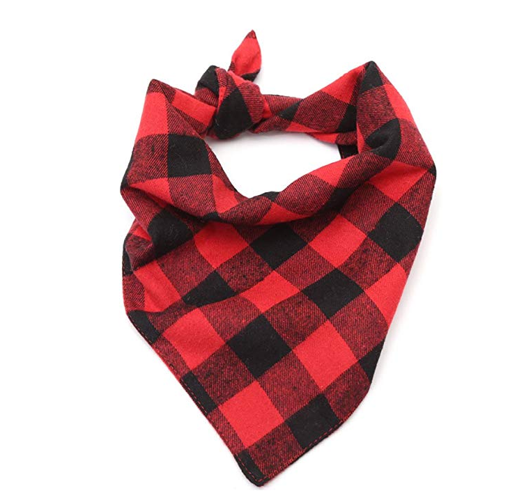 new classic plaid pet saliva towel double dog triangle towel dog scarf pet jewelry